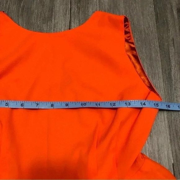 Blaque Label Mini Coral Orange Dress Size M NWT Fit And Flare Cocktail Party - Picture 3 of 8